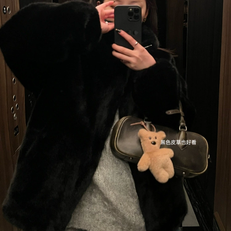 Superniniyy Browni высококачественная свободная ленивая экологичная меховая накидка и композиции Мао Мао для женщин