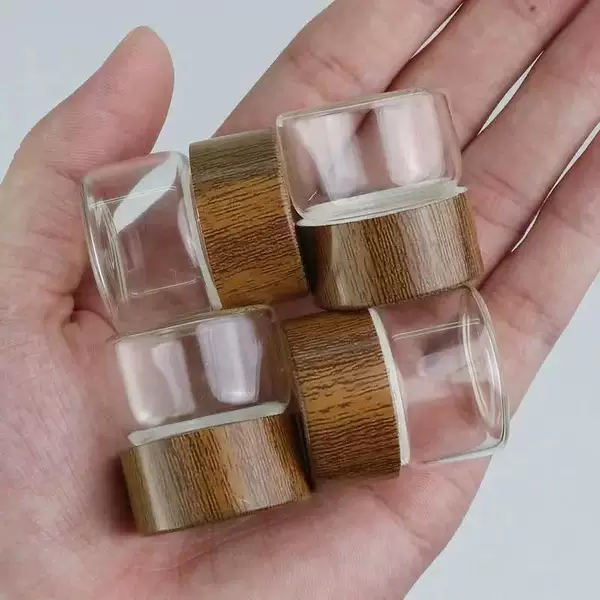New Small Empty Bottle for Tea Storage, Portable Glass Coffee Powder Storage Jar, Mini