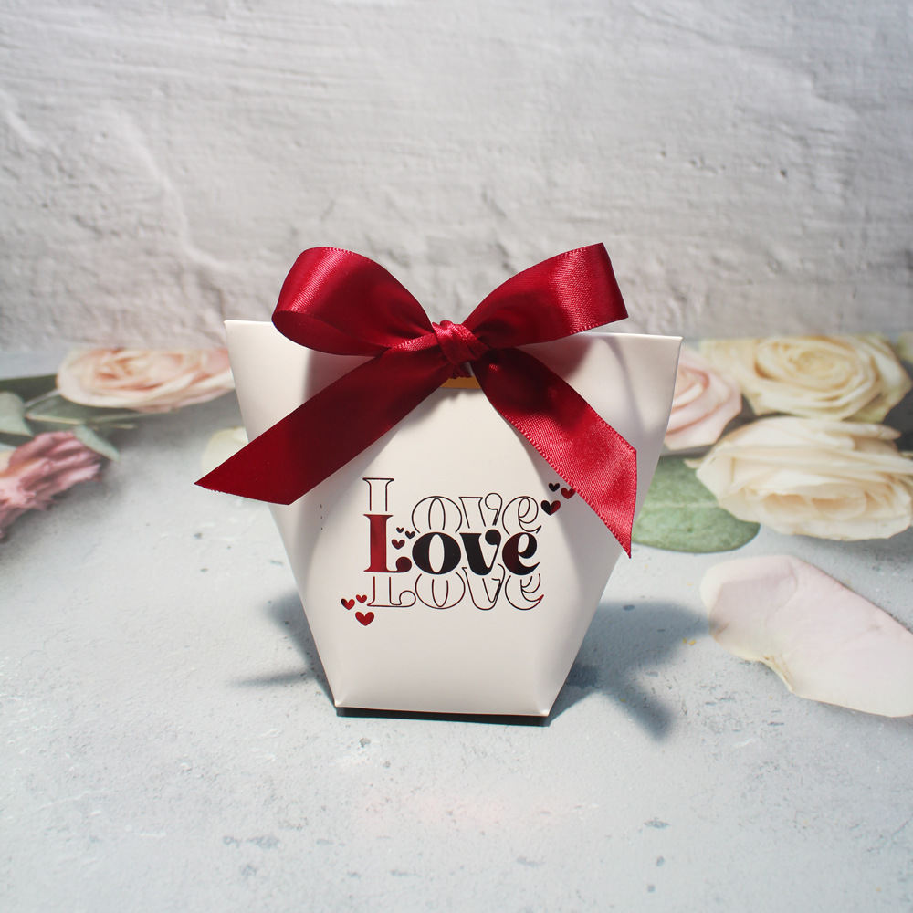 Letter, Bow Knot Pattern Valentine'S Day Romantic Letter Bow Knot Paper Date Festival Gift Wrapping Supplies Gift Wrapping Supplies 1 Piece