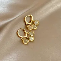 Изысканные серьги-подвески в виде кошачьего глаза, женские изысканные элегантные серьги с нишовым дизайном, 2023, новые модные серьги с пряжками для ушей