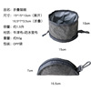 Folding waterproof foldable toilet bag with zipper to go out, tools set, custom made