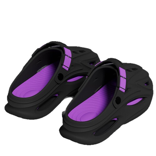 Beach sandals, home high-end feeling, thick sole hole sandals for women, anti-slip, covered toe, footprint feeling, Eva sandals for men, summer