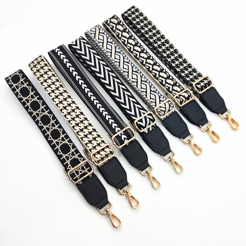 Polyester Plaid Rhombus Bag Strap display picture 1