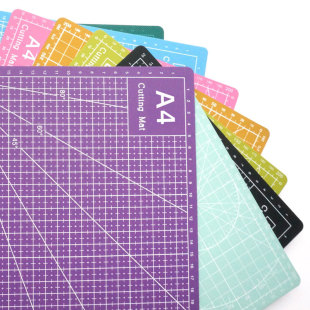 A4 Three-Layer Double-Sided Hand-Cut Board, Art Engraving Board, Self-Healing Cutting Pad, Woodcut Version Soft Cutting Pad