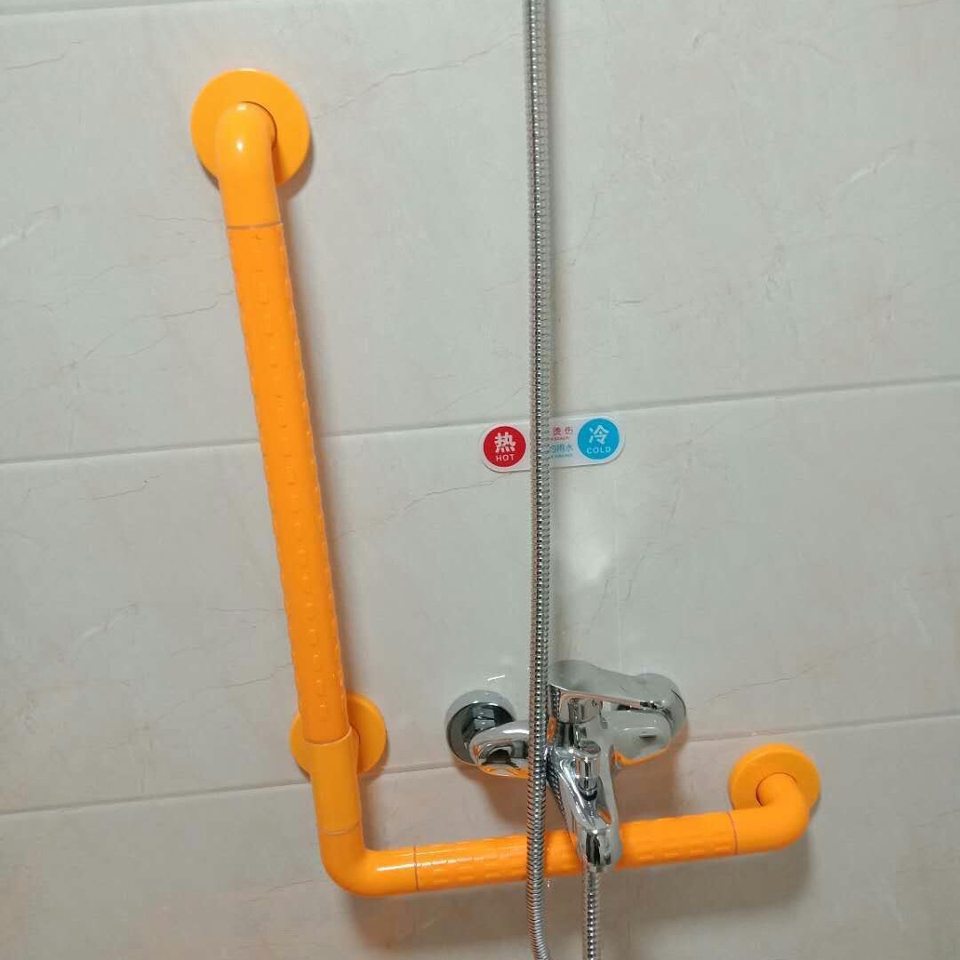 卫生间L型扶手卫浴淋浴扶手 残疾人厕所90度扶手公厕马桶助力扶手