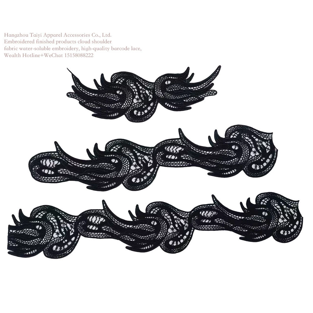 Хорошие вещи хорошее качество DIY аксессуары ручной работы вышивка кружева на цветочные аппликации Отбеливатель водянистые цветы