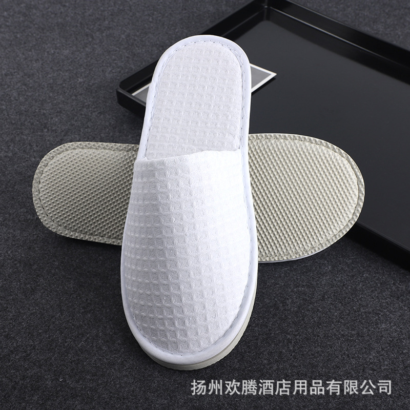 Hotel Disposable Waffle Slippers Hotel Guest Room Homestay Home Thickened Waffle Slippers Hospitality Slippers