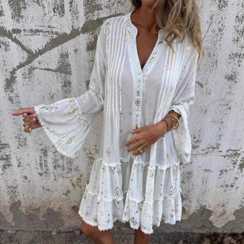 Cross-Border Amazon European and American Independent Station Foreign Trade 2025 Elegant Dress with Elegant Temperament and Full of Fashion Charm