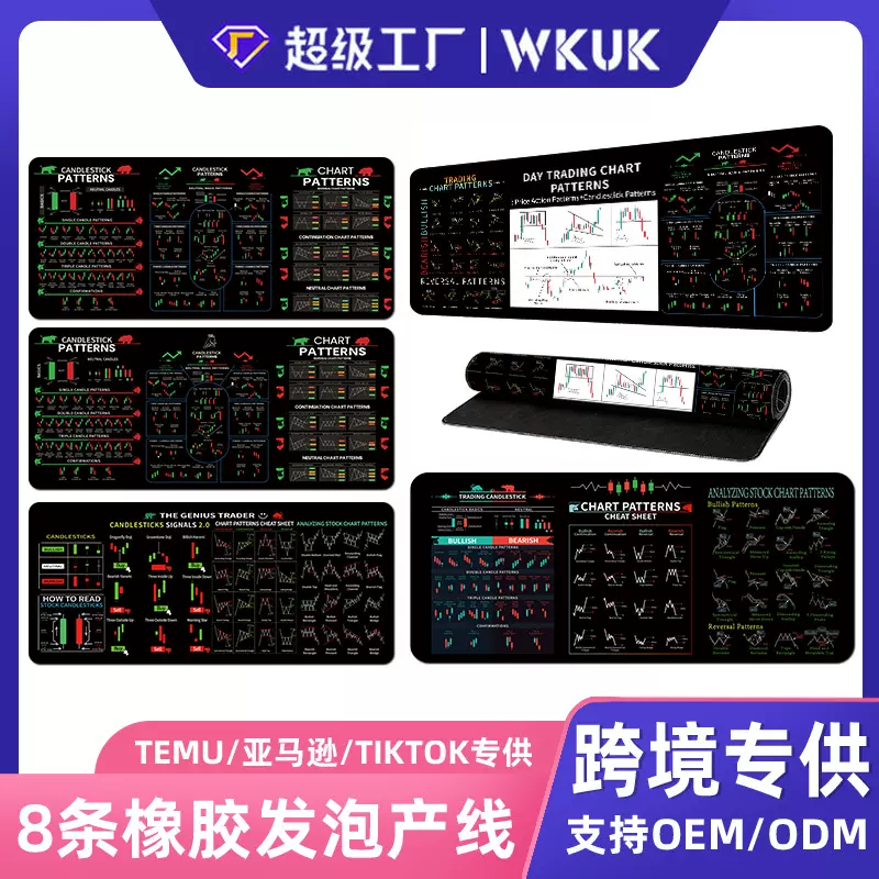 亚马逊爆款股票英文鼠标垫超大耐脏防滑加厚锁边电脑办公快捷键垫