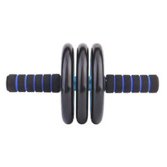 Abdominal Roller Dual Wheel Silent Waist Slimming Abdominal Trainer Home Fitness Equipment One-Piece Shipping