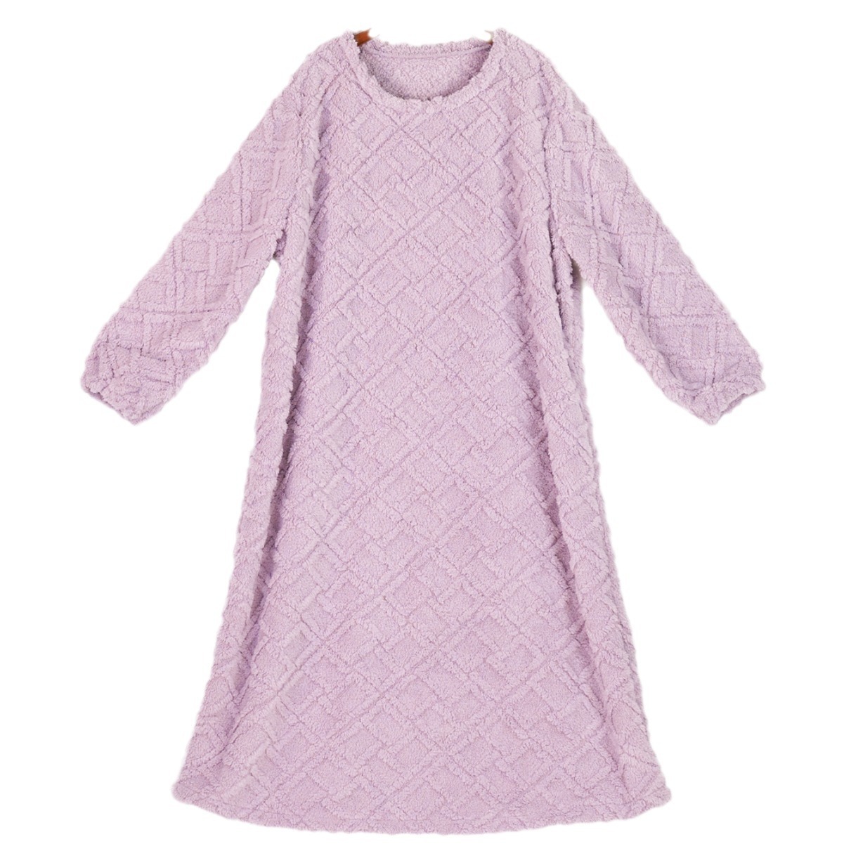 Vestiti lunghi per la casa Comodi in velluto di cotone Camicia da notte Donna Autunno e inverno_voghion.com
