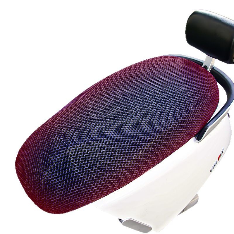 Four Seasons Universal Vehículo eléctrico Aislamiento térmico Funda de cojín Protector solar a prueba de agua Botella de coche Pedal Funda de asiento de motocicleta Verano transpirable image 5