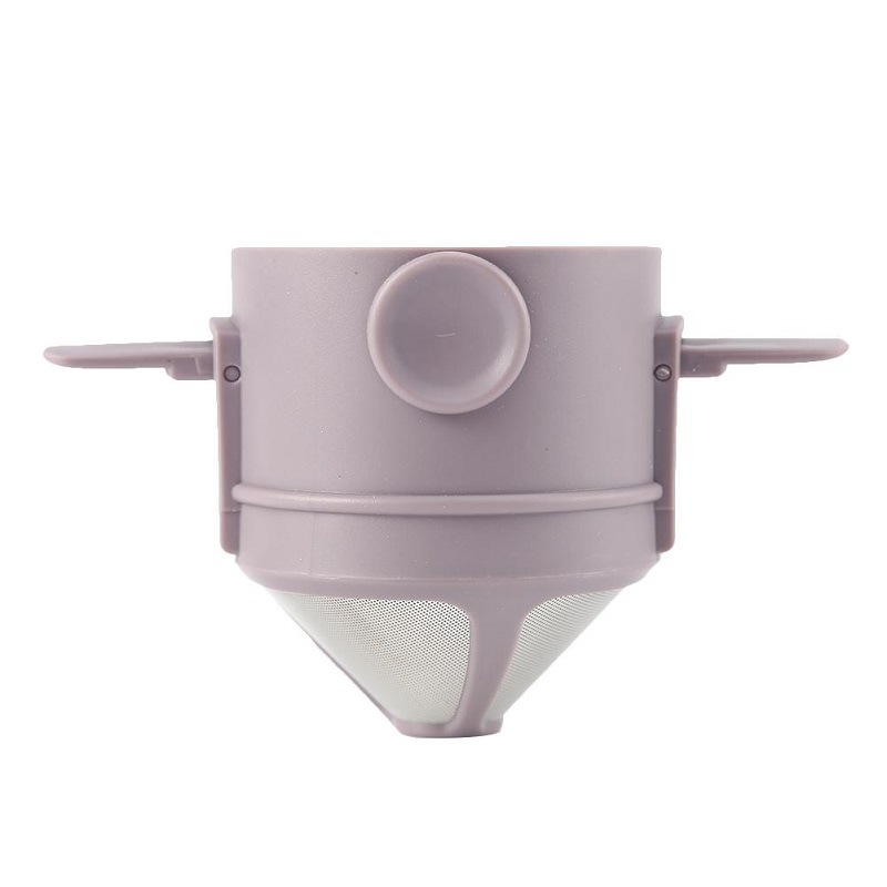 Filtro de café pequeño Ángel Filtro de acero inoxidable Filtro de embudo-filtro de té de café plegable portátil