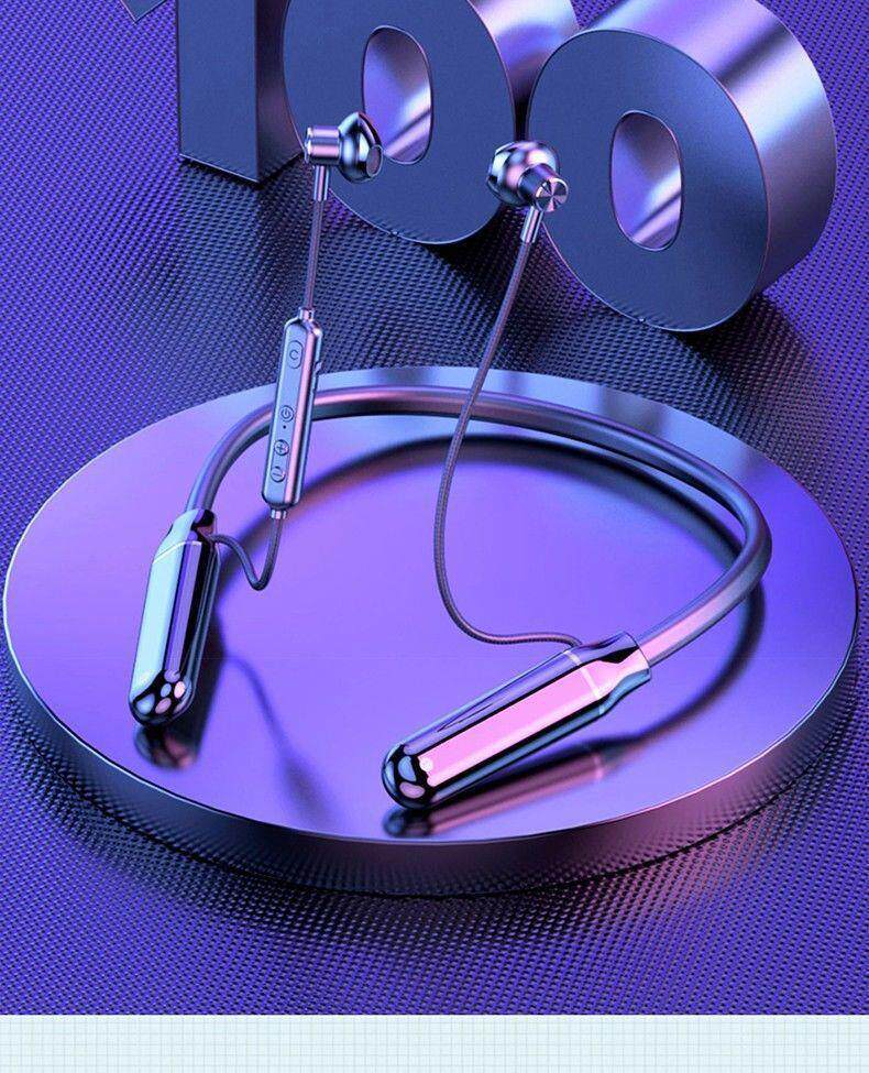 Wireless Bluetooth earphones, sports neckband style, ultra-long standby, card-insertable, in-ear type, universal headset for Huawei phones