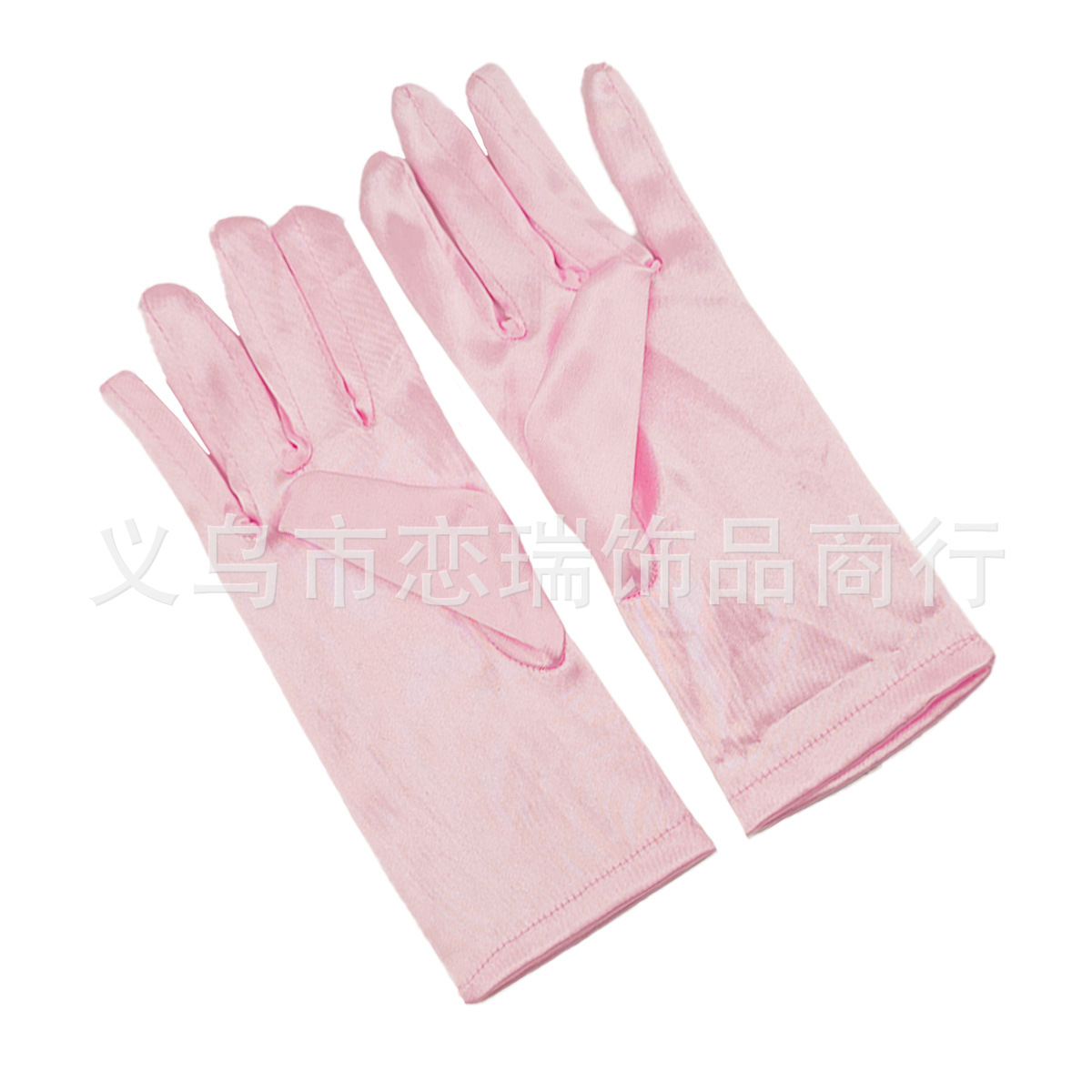 Vestido de color sólido guantes satin guantes de novia guantes de Halloween maquillaje fiesta damas guantes cortos