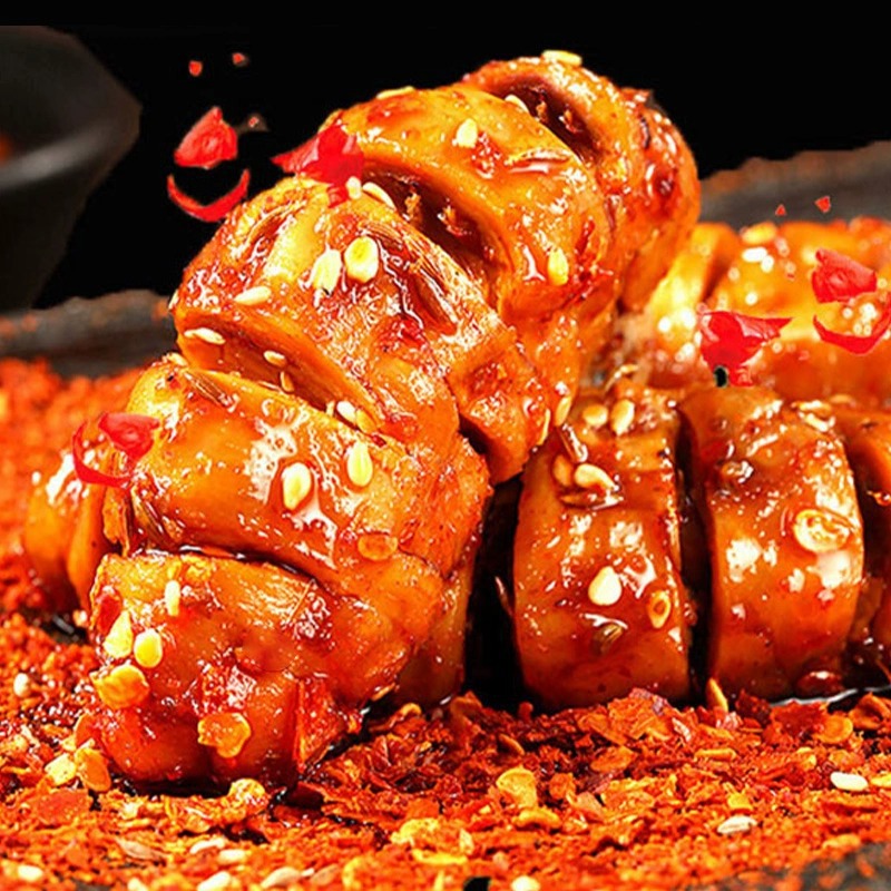 Homeland Village Grilled Gluten, Ningxia Halal Food, BBQ Flavor, Spicy Flavor, Extra Spicy Flavor, Dried Bean Dried Gluten, Vegetarian Gluten, 30g