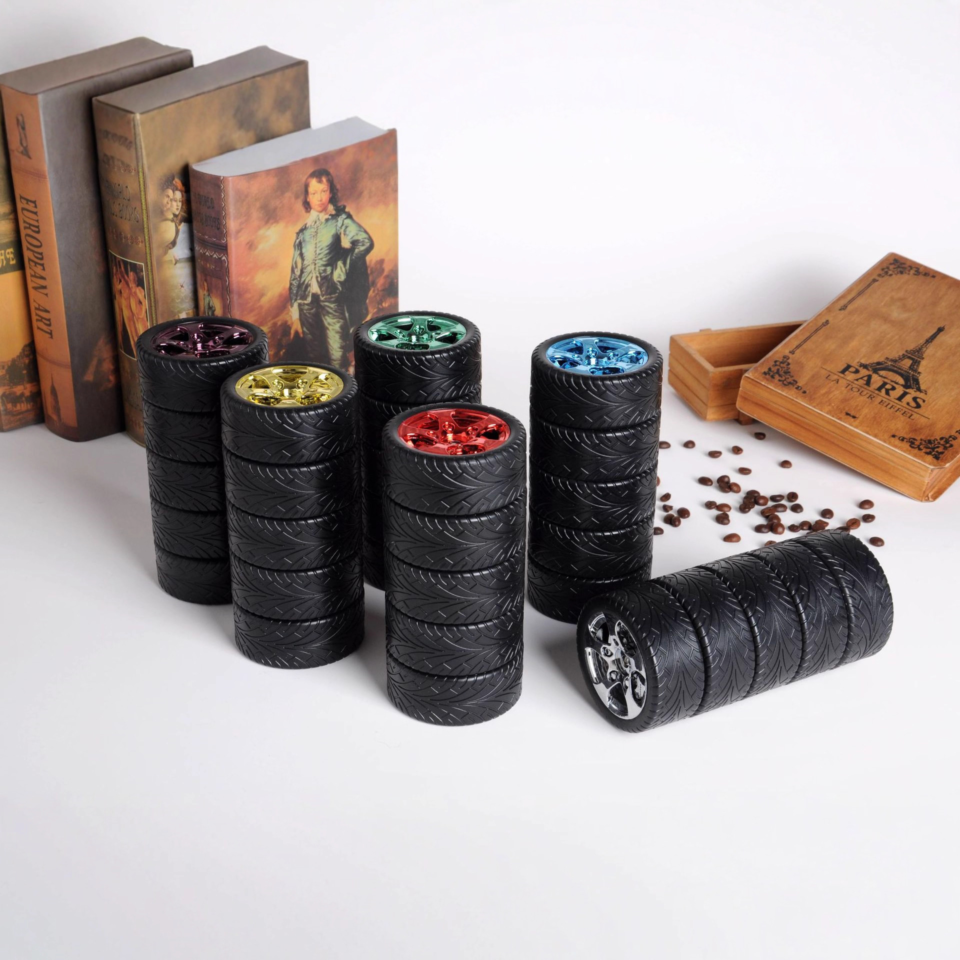 新厂家批发轮胎杯 304不锈钢内胆 可印广告食品级材质