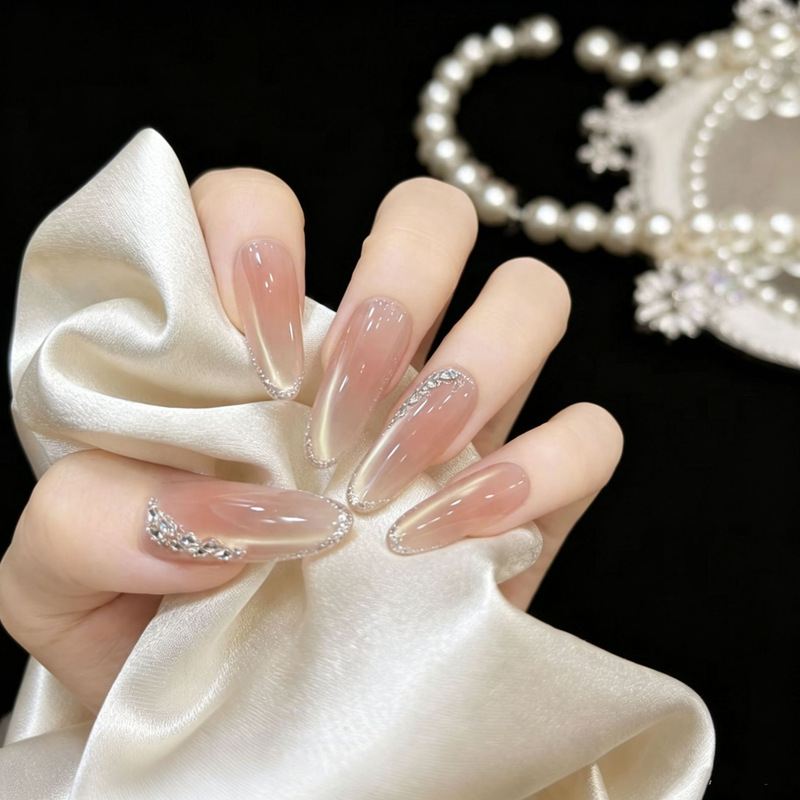【Diamond Glamour】Handmade Wearable Nails with a High-End Feel, Popular Model, Advanced Brightening Cat Eye Wearable Nail Stickers 【Diamond Glamour】Handmade Wearable Nails with a High-End Feel, Popular Model, Advanced Brightening Cat Eye Wearable Nail Stickers