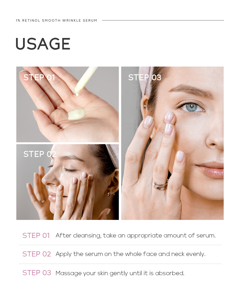Quiyum 1% Retinol Revitalizing Essence 17ml Hydrates, moisturizes and brightening skin tone. Cross-border manufacturer's wholesale in stock undefined