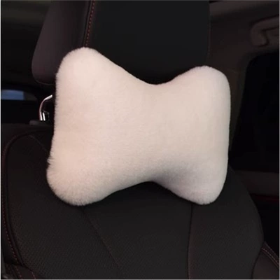 Car Lumbar Pillows, Car Bone – Waist support - white-one-universal-headrest