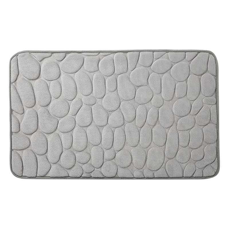 Alfombra de baño popular alfombra del piso del inodoro estera de la puerta estera de la cocina antideslizante estera del piso del baño estera del guijarro