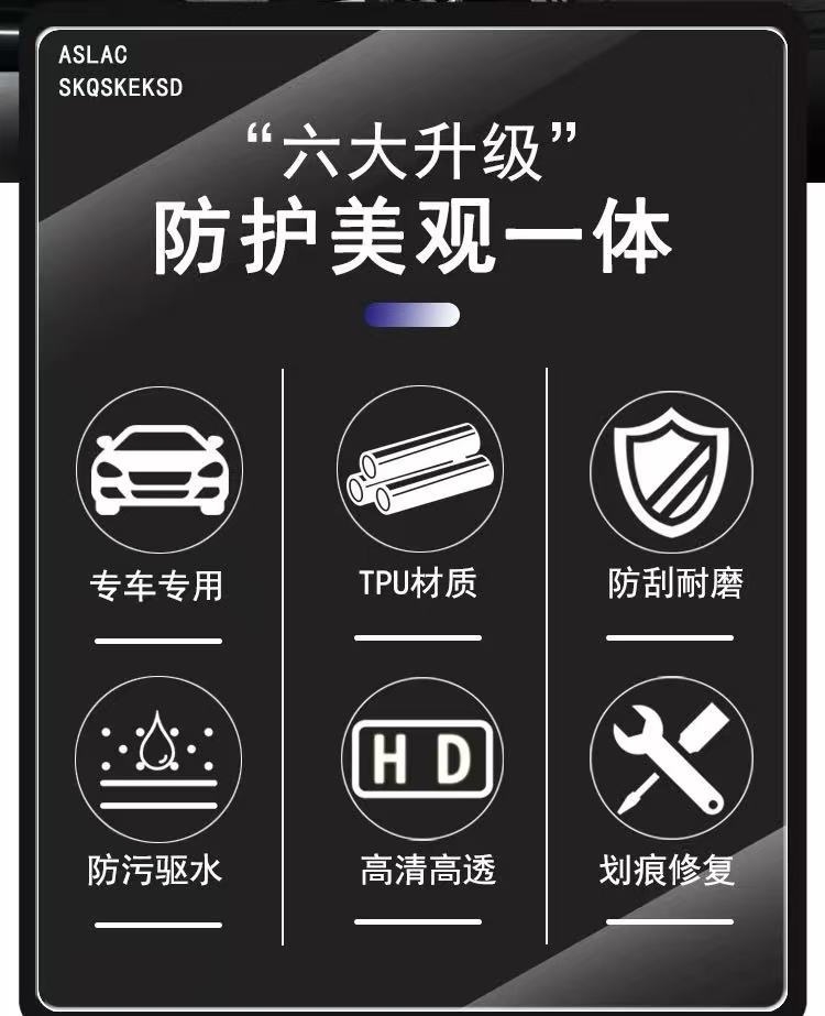For Audi Q5 ETRON/Q4 ETRON/RS ETRON GT light control blackening headlight protective film TPU film