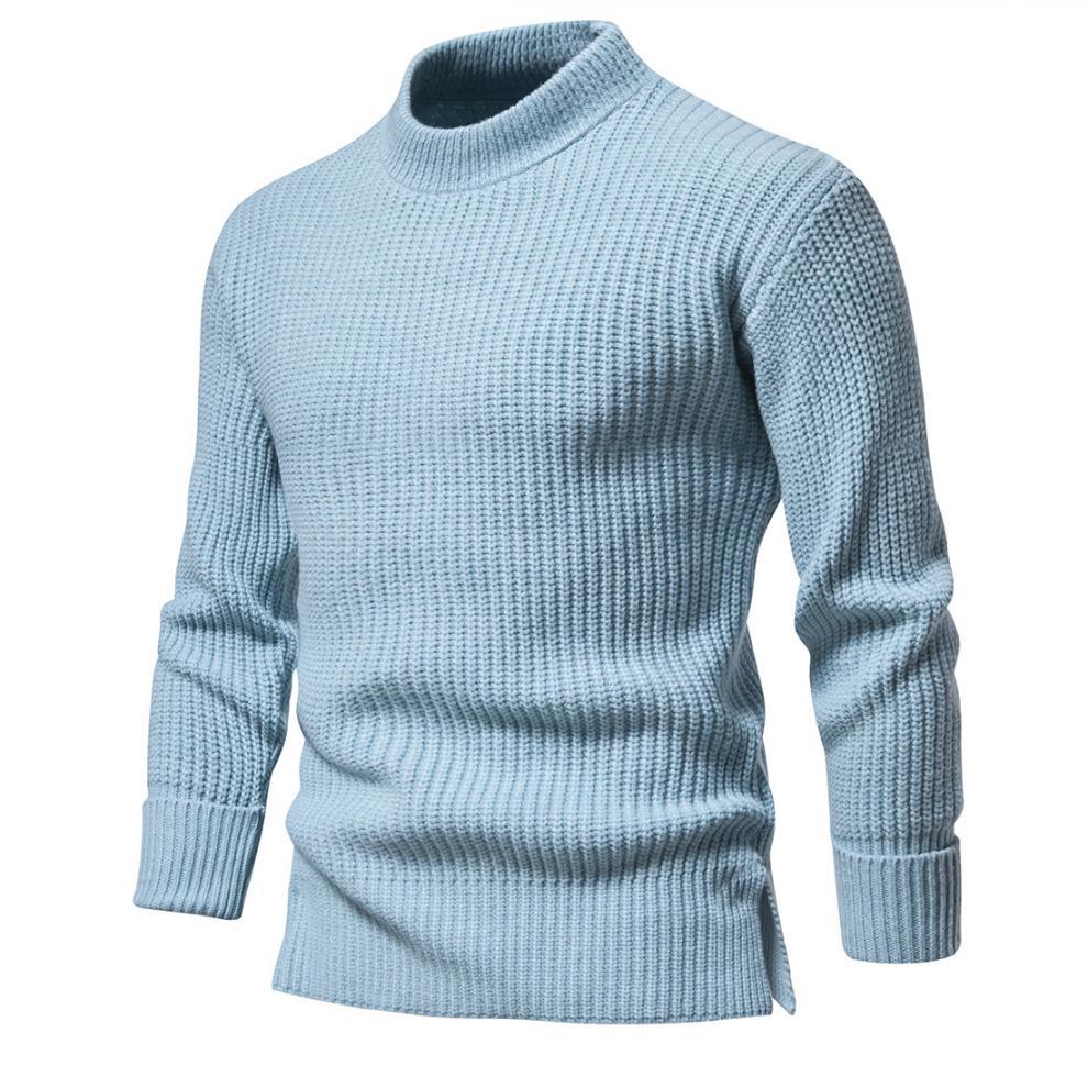Pull tricoté pour hommes, pull à la mode et chaud, pull slim, pull de base, nouvelle collection automne et hiver_voghion.com