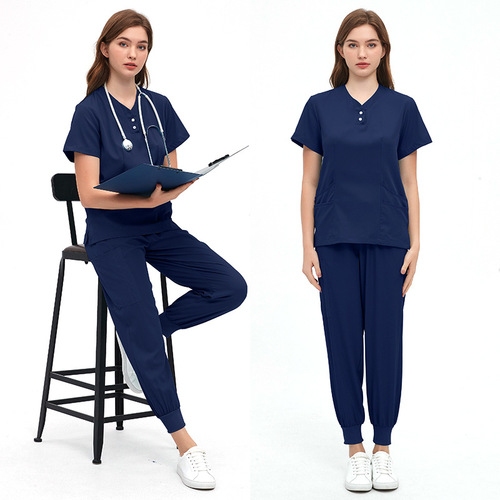 Beauty Salon Medical Staff Uniform Dentist Postpartum Short Sleeve Handwashing Shirt Separate Set Men and Women's Nurse Uniform