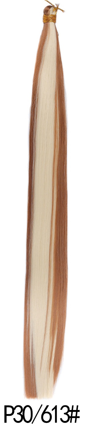 Wholesale Bone Straight bulk hair 24 pulgadas de fibra química Braiding Hair
