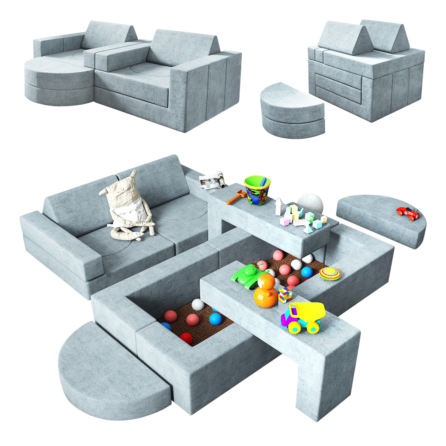 Nuevo sofá plegable transfronterizo, almohadilla plegable multifuncional, sofá infantil, espacio pequeño, sofá flexible