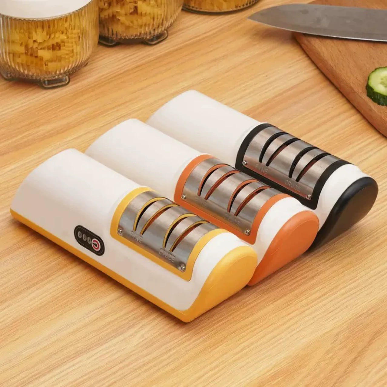 Cross-border new multi-functional electric knife sharpener household kitchen whetstone fully automatic rechargeable small knife sharpener