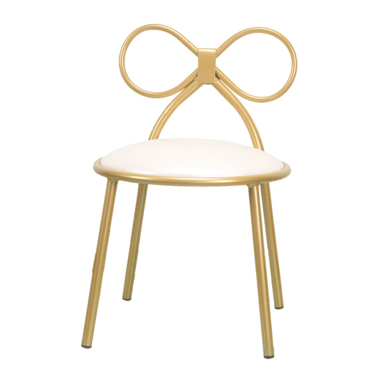 工厂现货金属儿童椅学校餐厅BB椅现代简约蝴蝶结公主椅梳妆台椅子