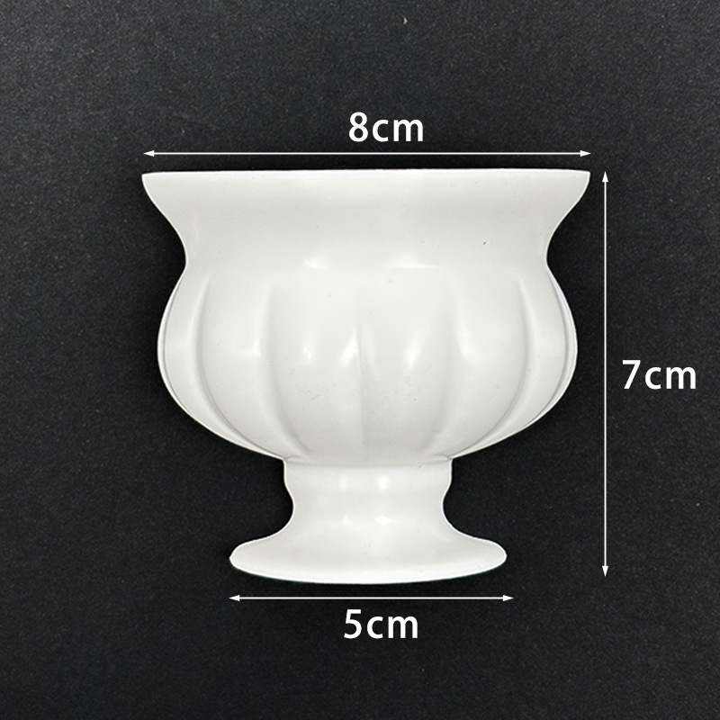 Medias paredes floreceras DIY flores eternas medio jarrón medio tablero de arte artesanal medio jarrón pintado a mano