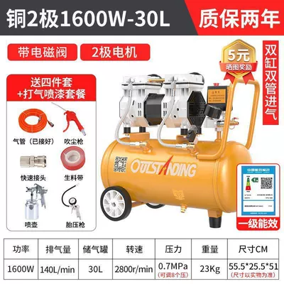 woodworking painting air pump, Hava kompressorları - brass-1600w-30l-air-powered-spray-paint