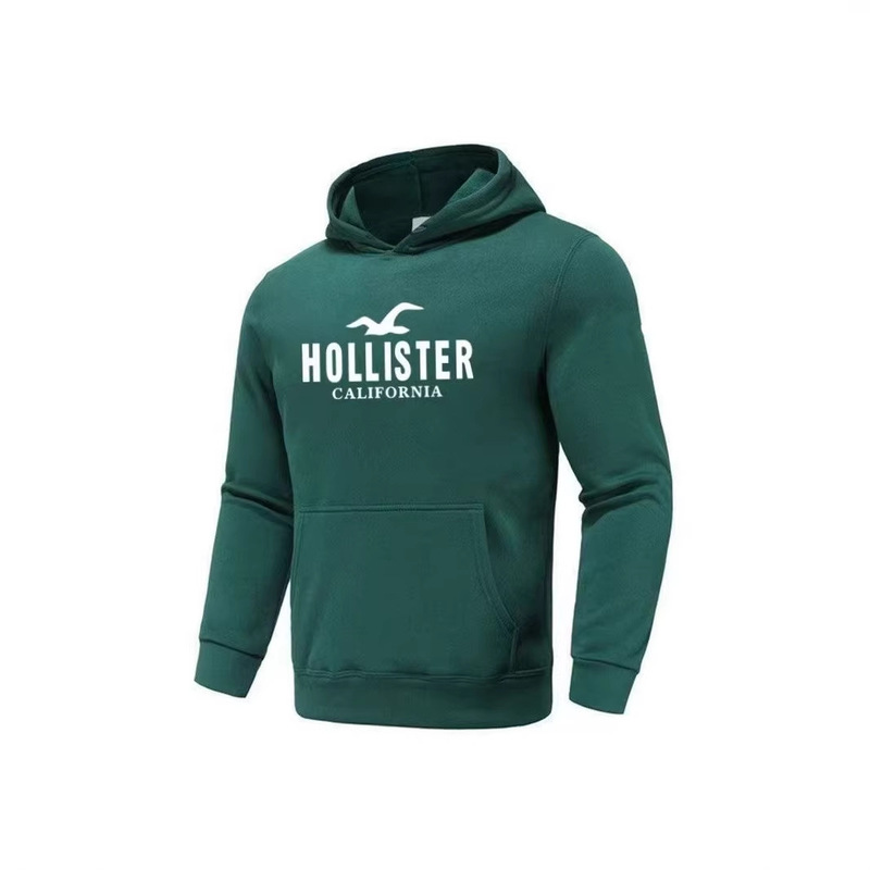 European and American Trendy Brand Hollister Hooded Sweatshirt for Men, Loose Printed Pullover, New Spring and Autumn Style, Couple Style, Street Style European and American Trendy Brand Hollister Hooded Sweatshirt for Men, Loose Printed Pullover, New Spring and Autumn Style, Couple Style, Street Style