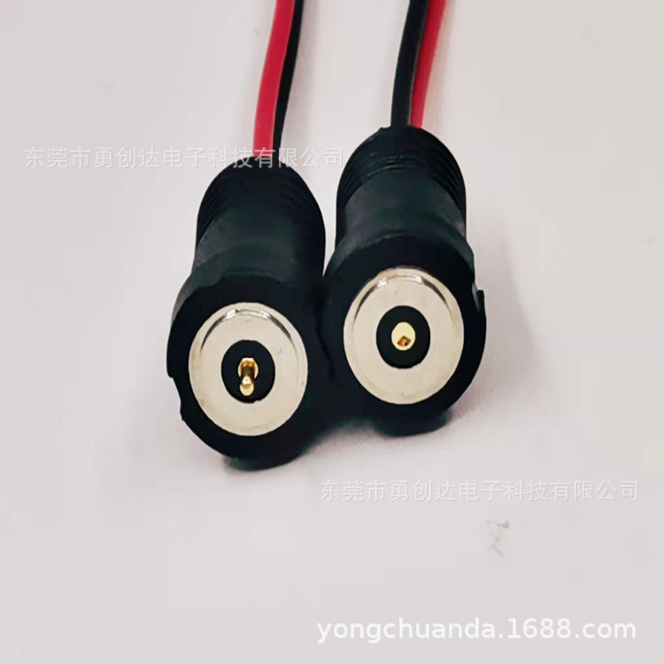 生产2P单头单头公母磁吸电源线磁吸充电线磁吸碰触线
