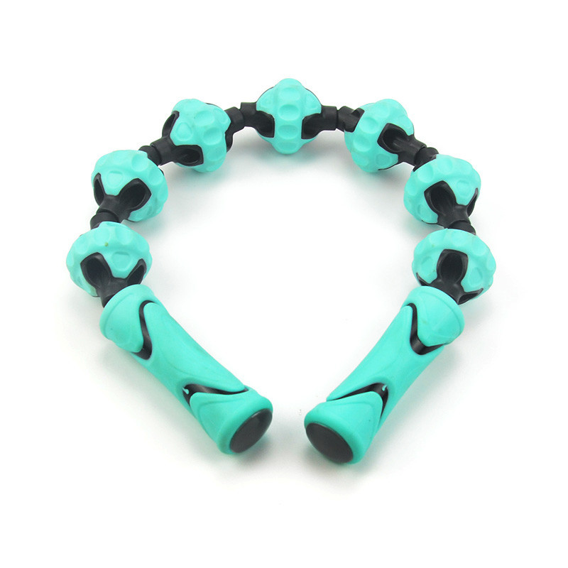 Bola de masaje con cuerda para fitness y uso al aire libre, masajeador portátil para espalda, hombros, cuello y piernas