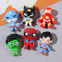 复仇者英雄系列跨境外贸树脂配件diy手机壳洞洞鞋扣发饰装饰材料