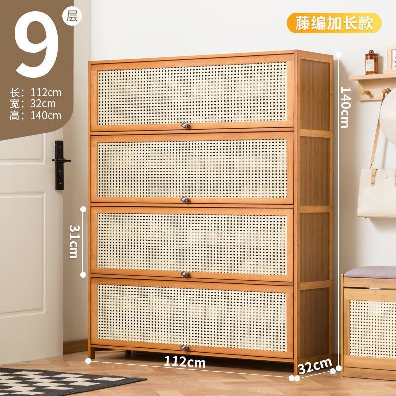 Fábrica directa puerta doméstica almacenamiento interior de gran capacidad ahorrar espacio gabinete de zapatos simple a prueba de polvo dormitorio de alquiler de vivienda