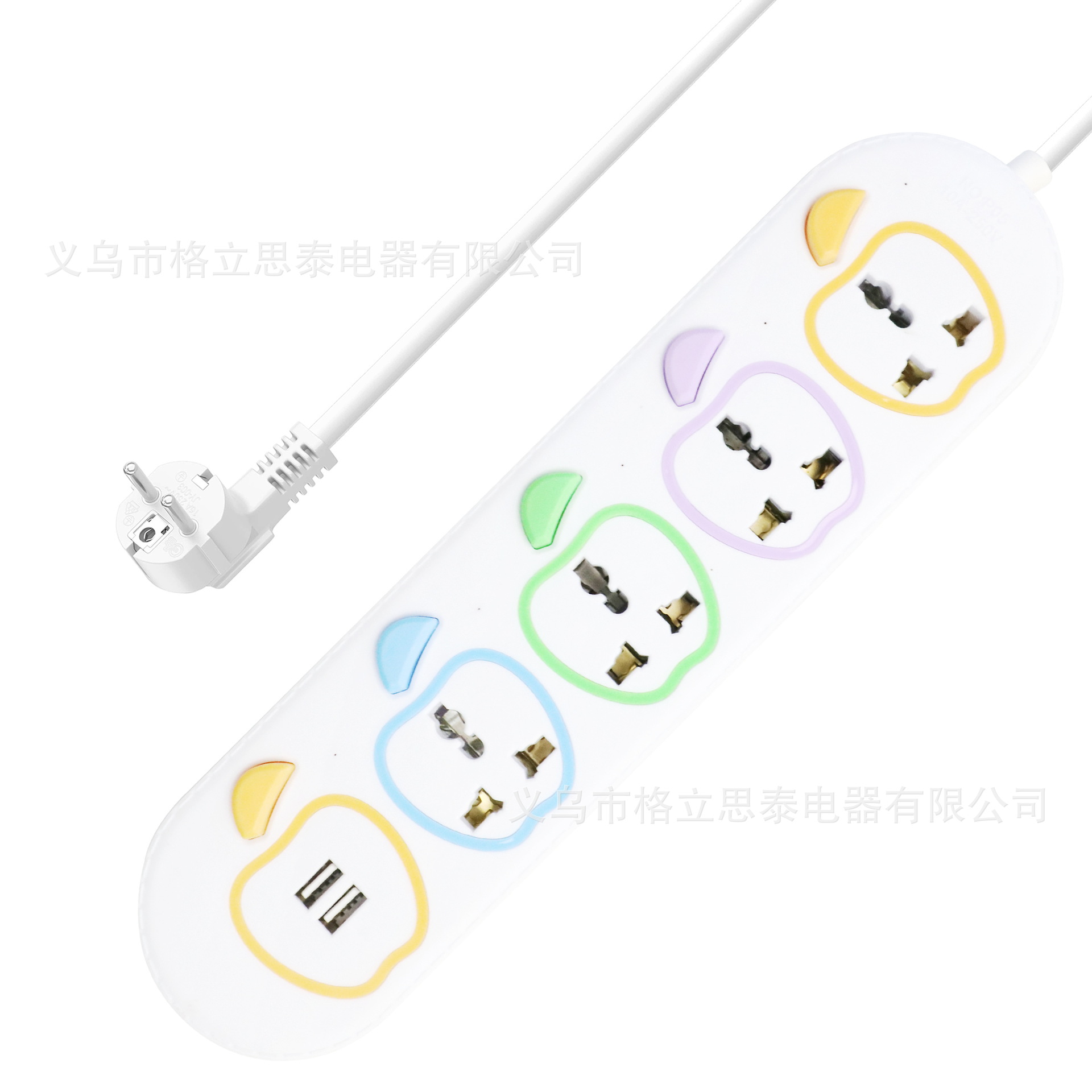 现货泰国插座带线usb越南印度老挝柬埔寨外蒙古电源插板排插厂家