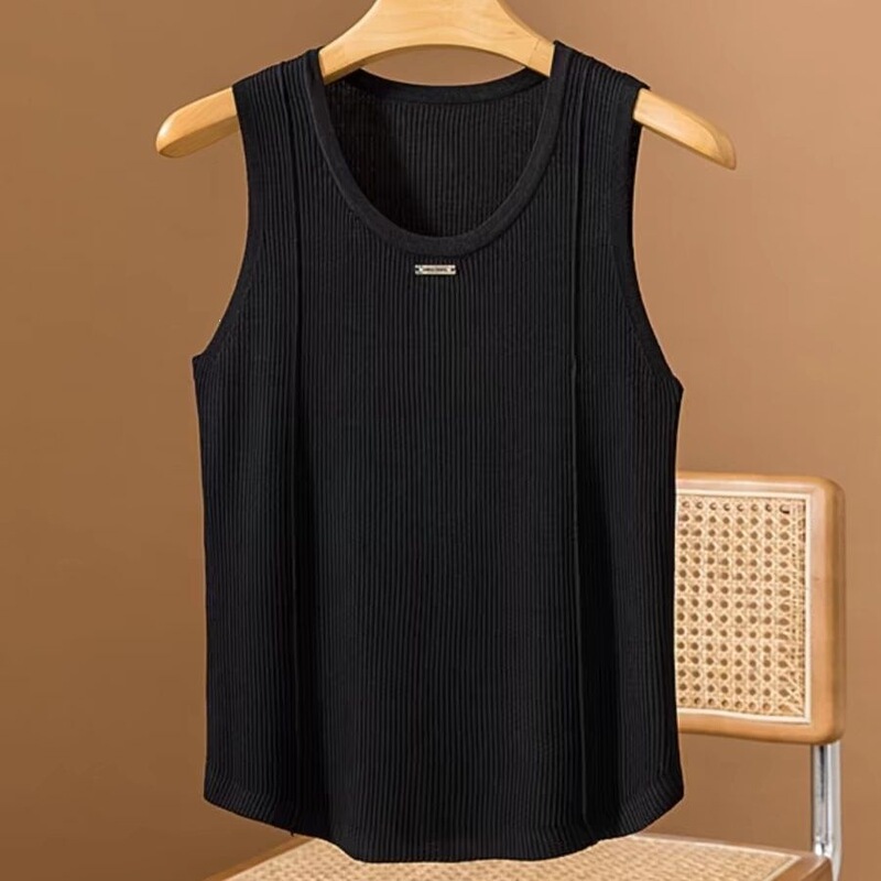 150kg Ice Silk Camisole for Women, Sleeveless Underwear, Loose Top, New Summer Style, Plus Size Women's Clothing
