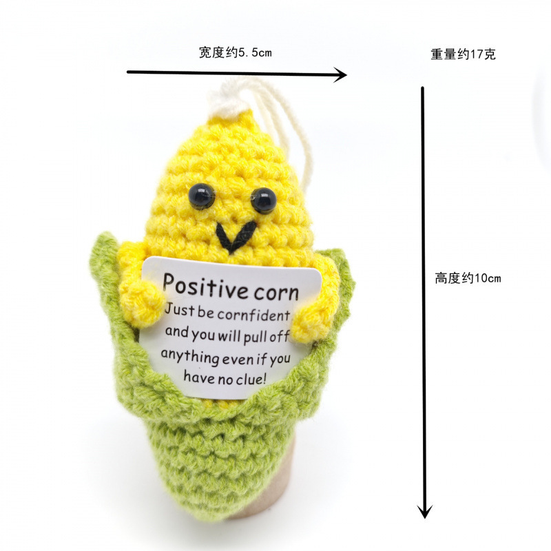 国境を越えた人気の野菜、果物、動物、ポジティブなエネルギー、手作りの毛糸編み物、装飾品、人形、カードセット|undefined