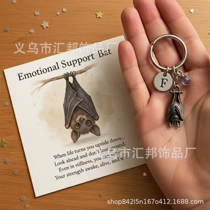 Creative Emotional Support Bat Motivational Keychain Wholesale Creative Emotional Support Bat Motivational Keychain Wholesale