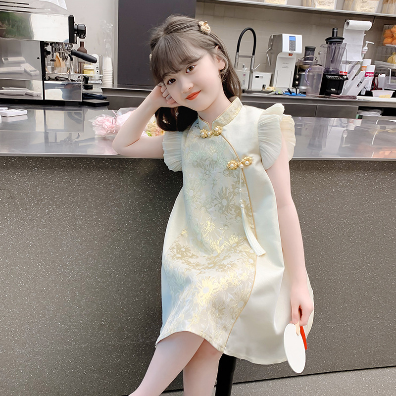 Girls' Hanfu Dress 2026 New Summer Style Little Girl Chinese Style Qipao Princess Dress Summer Outfit Children's Thin Dress Girls' Hanfu Dress 2026 New Summer Style Little Girl Chinese Style Qipao Princess Dress Summer Outfit Children's Thin Dress