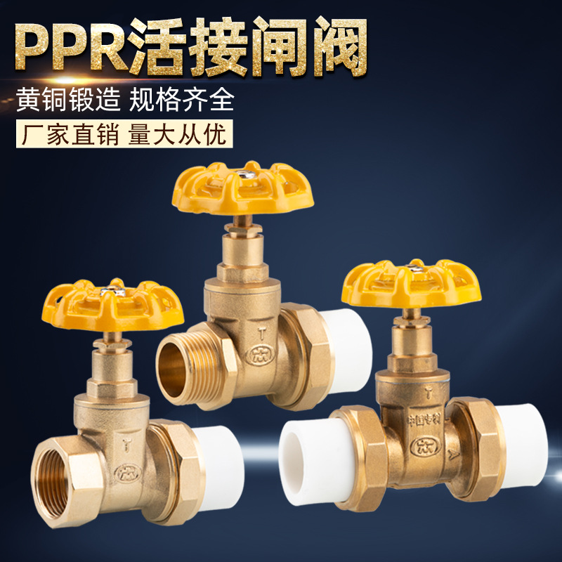 正众牌PPR双活接铜闸阀内丝外牙带PPR活接铜阀门自来水总阀202532-阿里巴巴