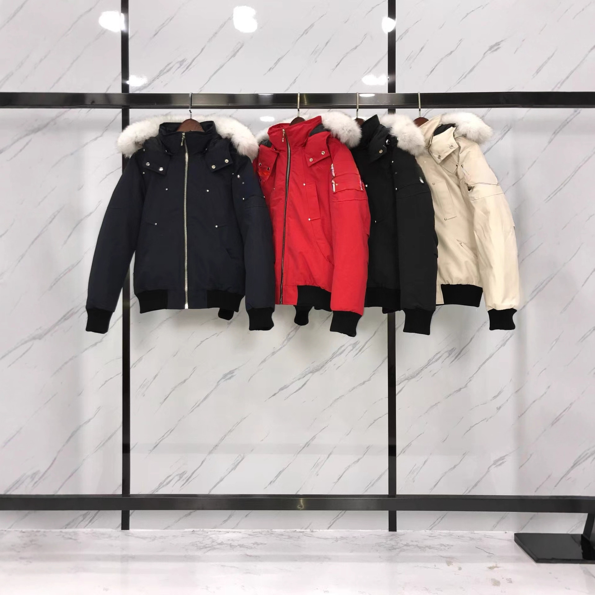 겨울 스몰 클리퍼 다운 재킷 02 남성용 폭격기 재킷 따뜻한 재킷 MooseFlightJacket