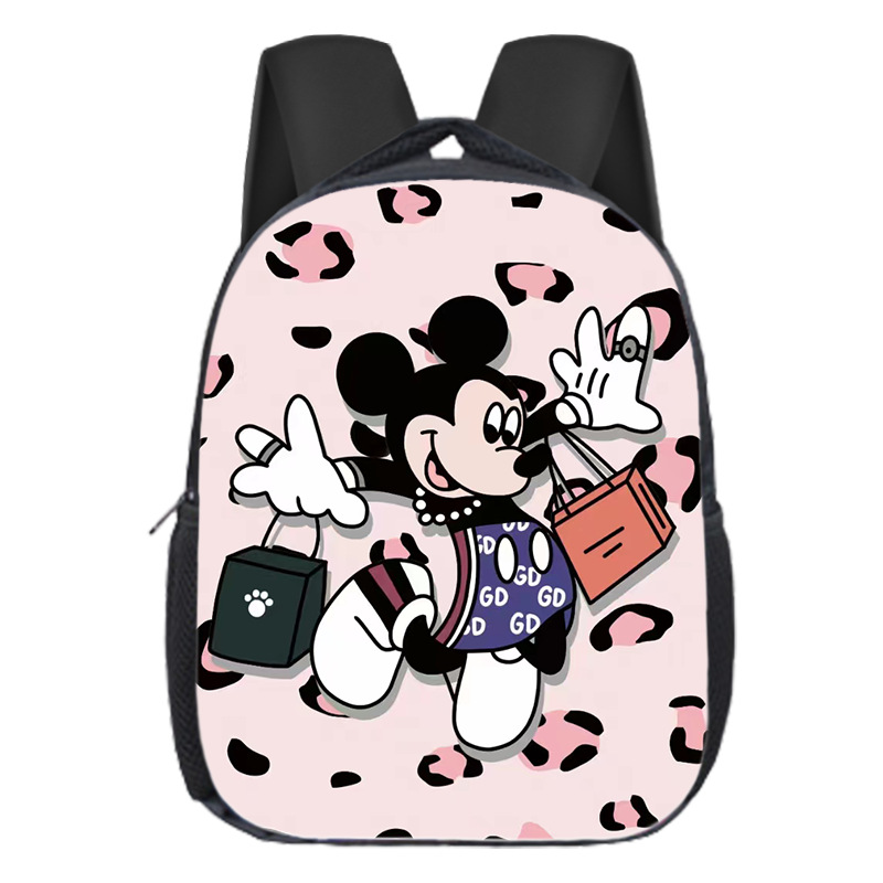 Mochila escolar popular de Mickey para niños, mochila de jardín de infantes, dibujos animados, linda, versátil, para estudiantes de primaria, mochila de gran capacidad, ligera