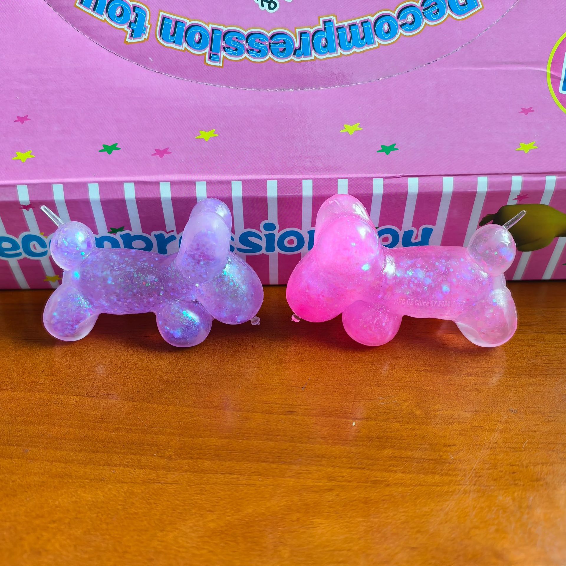 Espuma creativa Perla de color cachorro caramelo de Malta amasar música descompresión descomprimir juguetes simulación animal bola de ventilación