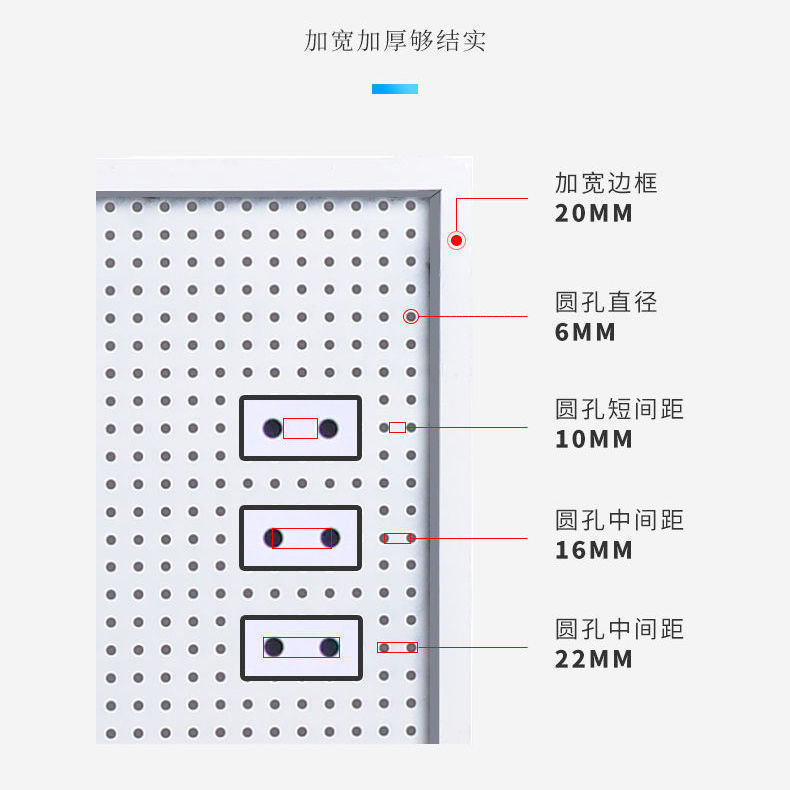 家居厨房洞洞板货架洞洞板展示架五金工具挂板手机配件饰品架|undefined