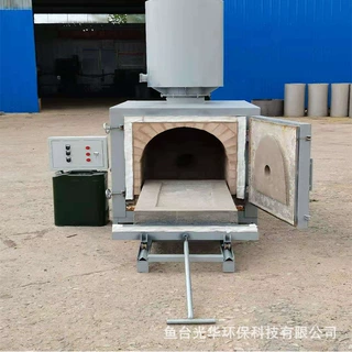 病死动物尸体火化炉 电动推拉门式宠物焚烧炉 宠物殡葬设备厂家